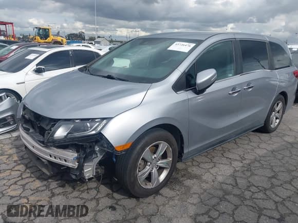 ✅ 2019 Honda Odyssey EX • VIN: 5FNRL6H59KB018339 • Lot: 43726476. Listed on IAAI with 70,809 mi. Free auction sales archive from the USA and detailed vehicle history report at DreamBid. Image 2.