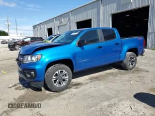 2022 Chevrolet Colorado 2WD Z71 z VIN 1GCGSDEN5N1300915, wystawiony jako Copart lot #62213675 z przebiegiem 26 239 mil mil oraz Szkoda całkowita • Salvage title. Historia ofert i sprzedaży dostępna na DreamBid. Obrazek 1.