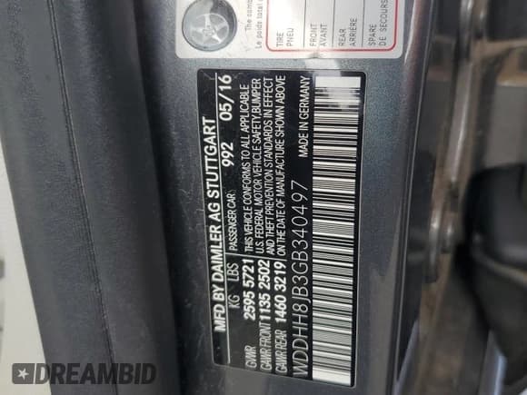 ✅ 2016 Mercedes-Benz E 350 Luxury • VIN: WDDHH8JB3GB340497 • Lot: 59097315. Wystawiony na Copart z przebiegiem 117 287 mil. Bezpłatny archiwum sprzedaży aukcyjnych z USA i szczegółowy raport historii pojazdu na DreamBid. Zdjęcie 12.