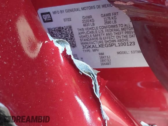 ✅ 2023 GMC Terrain Denali • VIN: 3GKALXEG5PL100123 • Lot: 43603359. Wystawiony na IAAI z przebiegiem Nie podano. Bezpłatny archiwum sprzedaży aukcyjnych z USA i szczegółowy raport historii pojazdu na DreamBid. Zdjęcie 9.