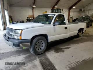 2005 Chevrolet Silverado 1500 Work Truck z VIN 1GCEC14XX5Z209369, wystawiony jako Copart lot #82141285 z przebiegiem Nie podano mil oraz Czysty tytuł • Clean title. Historia ofert i sprzedaży dostępna na DreamBid. Obrazek 1.