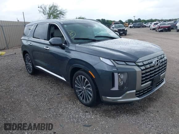 2025 Hyundai Palisade Calligraphy with VIN KM8R74GE9SU871398, listed as a IAAI auction lot 42696709 with 100 mi miles and . Bid and sale history available at DreamBid. Image 1.