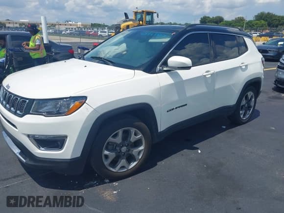 ✅ 2019 Jeep Compass Limited • VIN: 3C4NJCCBXKT725774 • Лот: 42347887. Опубликован ранее на IAAI с пробегом 43 472 миль. Бесплатный доступ к архиву аукционных продаж из США и подробный отчёт об истории автомобиля на DreamBid. Изображение 2.