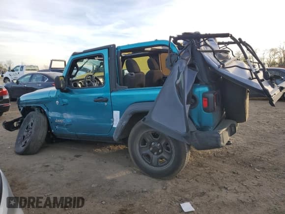 ✅ 2020 Jeep Wrangler Willys • VIN: 1C4GJXAN2LW328634 • Lot: 79975764. Listed on Copart with 43,186 mi. Free auction sales archive from the USA and detailed vehicle history report at DreamBid. Image 2.