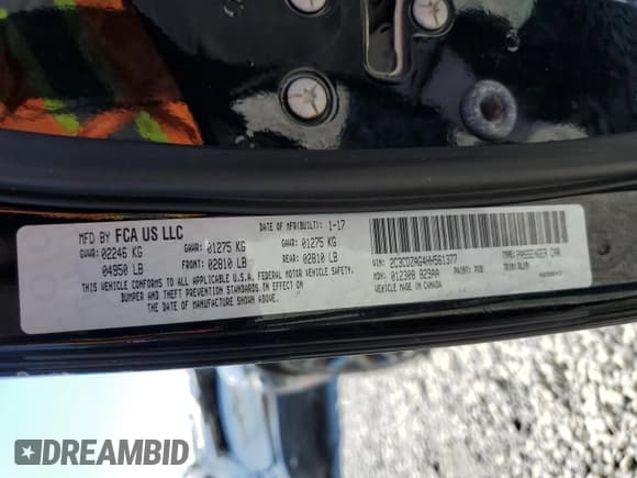 ✅ 2017 Dodge Challenger SXT • VIN: 2C3CDZAG4HH561377 • Lot: 58806524. Wystawiony na Copart z przebiegiem 106 719 mil. Bezpłatny archiwum sprzedaży aukcyjnych z USA i szczegółowy raport historii pojazdu na DreamBid. Zdjęcie 12.