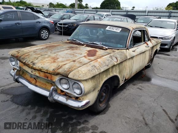 ✅ 1964 Chevrolet Corvair • VIN: 40927W213814 • Лот: 48362181. Опубликован ранее на Copart с пробегом 51 537 миль. Бесплатный доступ к архиву аукционных продаж из США и подробный отчёт об истории автомобиля на DreamBid. Изображение 2.