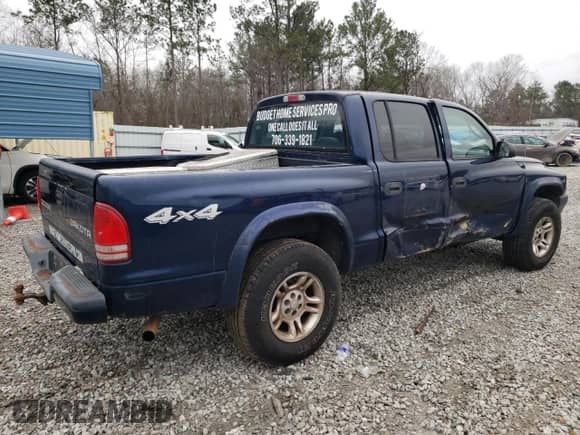 2004 Dodge Dakota Sport с VIN 1D7HG38NX4S577327, выставлен на аукционе Copart как лот 45729535 с пробегом 166 254 миль миль и Списание • Salvage title. История ставок и продаж доступна на DreamBid. Изображение 3.