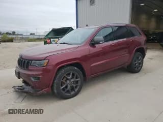 ✅ 2021 Jeep Grand Cherokee Limited • VIN: 1C4RJFBG9MC599874 • Лот: 85110865. Опубликован ранее на Copart с пробегом 95 644 миль. Бесплатный доступ к архиву аукционных продаж из США и подробный отчёт об истории автомобиля на DreamBid. Изображение 1.