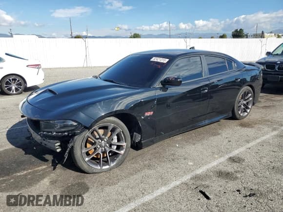 ✅ 2023 Dodge Charger Scat Pack Widebody • VIN: 2C3CDXGJ7PH592435 • Lot: 82421315. Listed on Copart with 55,326 mi. Free auction sales archive from the USA and detailed vehicle history report at DreamBid. Image 1.