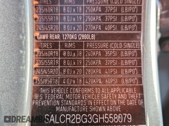 ✅ 2016 Land Rover Discovery Sport HSE • VIN: SALCR2BG3GH558079 • Lot: 89651285. Wystawiony na Copart z przebiegiem 51 607 mil. Bezpłatny archiwum sprzedaży aukcyjnych z USA i szczegółowy raport historii pojazdu na DreamBid. Zdjęcie 13.