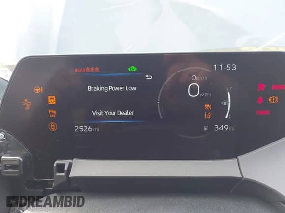 2024 Toyota Prius Limited with VIN JTDADABUXR3024753, listed as a IAAI auction lot 43319289 with 2,526 mi miles and . Bid and sale history available at DreamBid. Image 7.