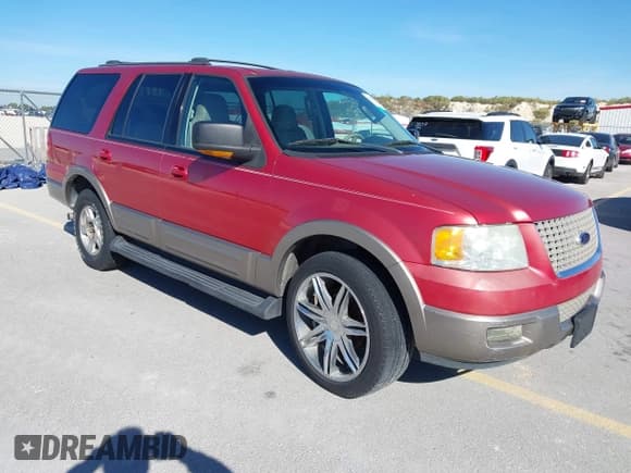 ✅ 2003 Ford Expedition Eddie Bauer • VIN: 1FMFU17L13LA54748 • Lot: 43769745. Wystawiony na IAAI z przebiegiem 195 390 mil. Bezpłatny archiwum sprzedaży aukcyjnych z USA i szczegółowy raport historii pojazdu na DreamBid. Zdjęcie 1.