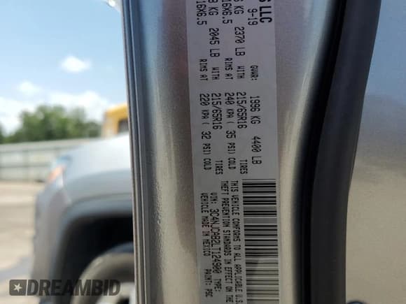 ✅ 2020 Jeep Compass Sport • VIN: 3C4NJCAB2LT124900 • Lot: 66677685. Listed on Copart with 38,105 mi. Free auction sales archive from the USA and detailed vehicle history report at DreamBid. Image 13.