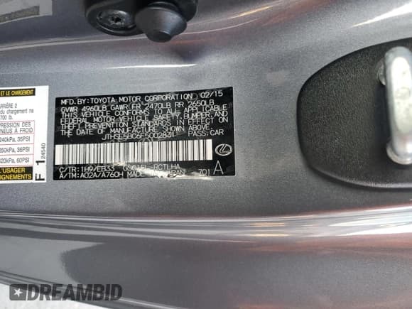 ✅ 2015 Lexus RC 350 F Sport • VIN: JTHSE5BC6F5002831 • Lot: 79150433. Wystawiony na Copart z przebiegiem 87 044 mil. Bezpłatny archiwum sprzedaży aukcyjnych z USA i szczegółowy raport historii pojazdu na DreamBid. Zdjęcie 12.