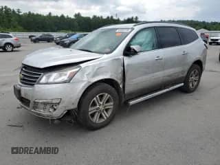 2017 Chevrolet Traverse LT z VIN 1GNKVHKDXHJ314888, wystawiony jako Copart lot #63503135 z przebiegiem Nie podano mil oraz Szkoda całkowita • Salvage title. Historia ofert i sprzedaży dostępna na DreamBid. Obrazek 1.