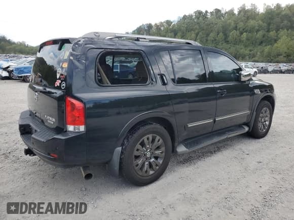 ✅ 2015 Nissan Armada Platinum • VIN: 5N1BA0NE6FN614939 • Lot: 82100645. Listed on Copart with 112,643 mi. Free auction sales archive from the USA and detailed vehicle history report at DreamBid. Image 3.