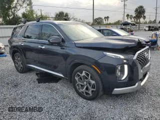 ✅ 2021 Hyundai Palisade Calligraphy • VIN: KM8R74HE6MU270645 • Лот: 88510745. Опубликован ранее на Copart с пробегом 82 584 миль. Бесплатный доступ к архиву аукционных продаж из США и подробный отчёт об истории автомобиля на DreamBid. Изображение 4.