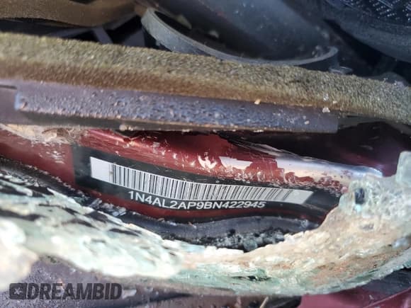 ✅ 2011 Nissan Altima SL • VIN: 1N4AL2AP9BN422945 • Lot: 90122835. Listed on Copart with Not provided. Free auction sales archive from the USA and detailed vehicle history report at DreamBid. Image 12.