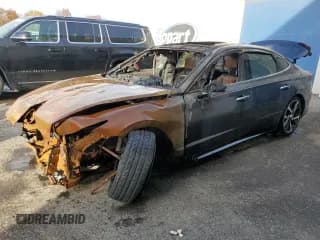 ✅ 2021 Hyundai Sonata SEL Plus • VIN: 5NPEJ4J24MH114103 • Лот: 91417315. Опубликован ранее на Copart с пробегом Не указан. Бесплатный доступ к архиву аукционных продаж из США и подробный отчёт об истории автомобиля на DreamBid. Изображение 1.