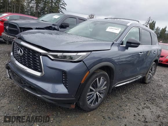 ✅ 2023 Infiniti QX60 Sensory • VIN: 5N1DL1GS8PC375760 • Лот: 41835862. Опубликован ранее на IAAI с пробегом 14 219 миль. Бесплатный доступ к архиву аукционных продаж из США и подробный отчёт об истории автомобиля на DreamBid. Изображение 2.