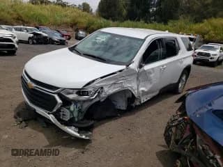 ✅ 2021 Chevrolet Traverse LS • VIN: 1GNERFKW4MJ244368 • Lot: 58606925. Wystawiony na Copart z przebiegiem 34 613 mil. Bezpłatny archiwum sprzedaży aukcyjnych z USA i szczegółowy raport historii pojazdu na DreamBid. Zdjęcie 1.