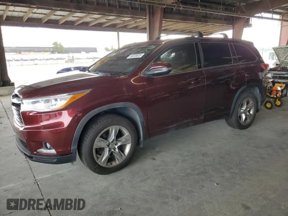 ✅ 2014 Toyota Highlander Limited • VIN: 5TDDCRFH1ES005531 • Лот: 68338835. Опубликован ранее на Copart с пробегом Не указан. Бесплатный доступ к архиву аукционных продаж из США и подробный отчёт об истории автомобиля на DreamBid. Изображение 1.