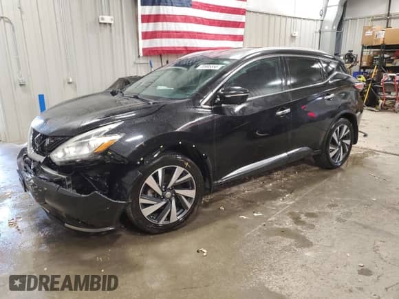 2015 Nissan Murano Platinum with VIN 5N1AZ2MH6FN280357, listed as a Copart auction lot 70695555 with 116,290 mi miles and Clean title. Bid and sale history available at DreamBid. Image 1.