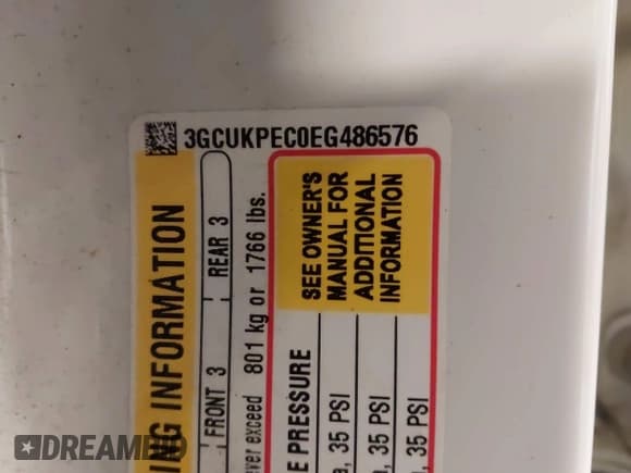 ✅ 2014 Chevrolet Silverado 1500 Work Truck • VIN: 3GCUKPEC0EG486576 • Лот: 42222624. Опубликован ранее на IAAI с пробегом 127 195 миль. Бесплатный доступ к архиву аукционных продаж из США и подробный отчёт об истории автомобиля на DreamBid. Изображение 9.