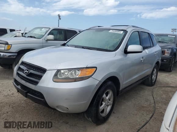 ✅ 2007 Hyundai Santa Fe GLS • VIN: 5NMSG73D17H003687 • Lot: 75456984. Listed on Copart with 191,222 mi. Free auction sales archive from the USA and detailed vehicle history report at DreamBid. Image 1.
