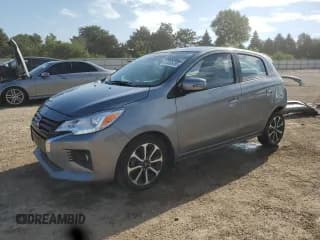 ✅ 2023 Mitsubishi Mirage Black Edition • VIN: ML32AWHJ8PH000705 • Lot: 61866495. Listed on Copart with 42,678 mi. Free auction sales archive from the USA and detailed vehicle history report at DreamBid. Image 1.