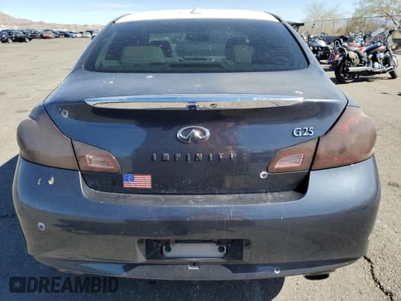 ✅ 2011 Infiniti G25 Journey • VIN: JN1DV6AP0BM602025 • Лот: 77123034. Опубликован ранее на Copart с пробегом 269 012 миль. Бесплатный доступ к архиву аукционных продаж из США и подробный отчёт об истории автомобиля на DreamBid. Изображение 6.