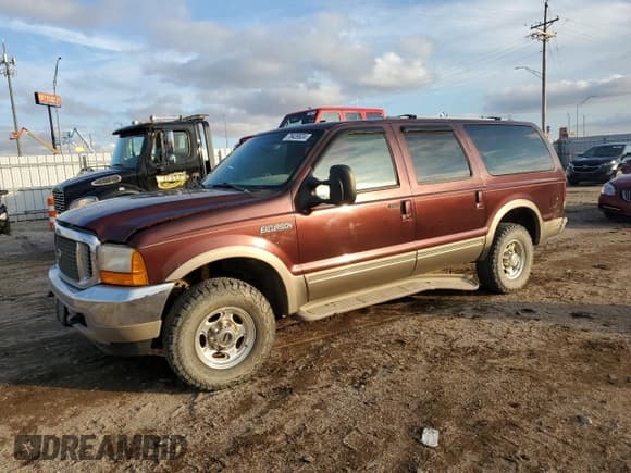 ✅ 2001 Ford Excursion Limited • VIN: 1FMNU42S51EA39795 • Лот: 78439524. Опубликован ранее на Copart с пробегом 232 277 миль. Бесплатный доступ к архиву аукционных продаж из США и подробный отчёт об истории автомобиля на DreamBid. Изображение 1.