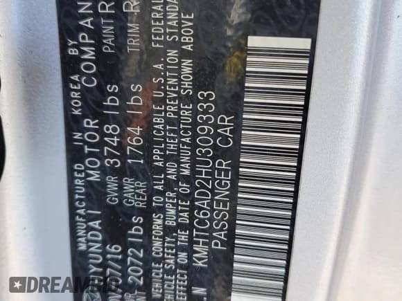 ✅ 2017 Hyundai Veloster • VIN: KMHTC6AD2HU309333 • Lot: 83463694. Wystawiony na Copart z przebiegiem 170 621 mil. Bezpłatny archiwum sprzedaży aukcyjnych z USA i szczegółowy raport historii pojazdu na DreamBid. Zdjęcie 14.