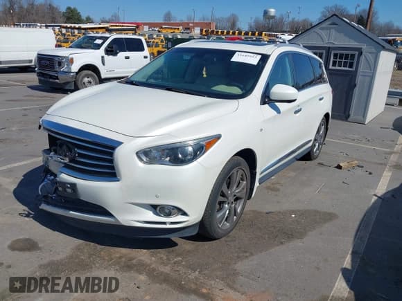 ✅ 2015 Infiniti QX60 • VIN: 5N1AL0MM5FC501901 • Lot: 41649553. Listed on IAAI with 123,564 mi. Free auction sales archive from the USA and detailed vehicle history report at DreamBid. Image 2.
