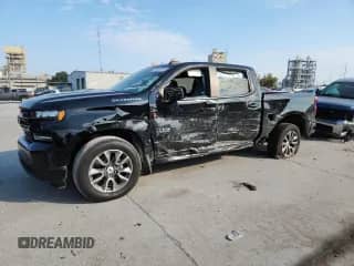 2020 Chevrolet Silverado 1500 RST with VIN 3GCPWDED8LG399059, listed as a Copart auction lot 70536445 with 66,312 mi miles and Salvage title. Bid and sale history available at DreamBid. Image 1.