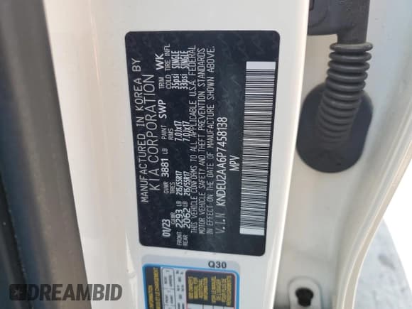 ✅ 2023 Kia Seltos S • VIN: KNDEU2AA6P7458138 • Лот: 68769555. Опубликован ранее на Copart с пробегом 23 603 миль. Бесплатный доступ к архиву аукционных продаж из США и подробный отчёт об истории автомобиля на DreamBid. Изображение 13.