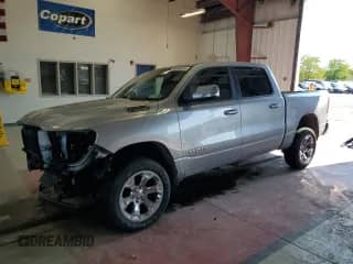 2022 Ram 1500 Big Horn with VIN 1C6RRFFG5NN396397, listed as a Copart auction lot 80205515 with 24,751 mi miles and Salvage title. Bid and sale history available at DreamBid. Image 1.