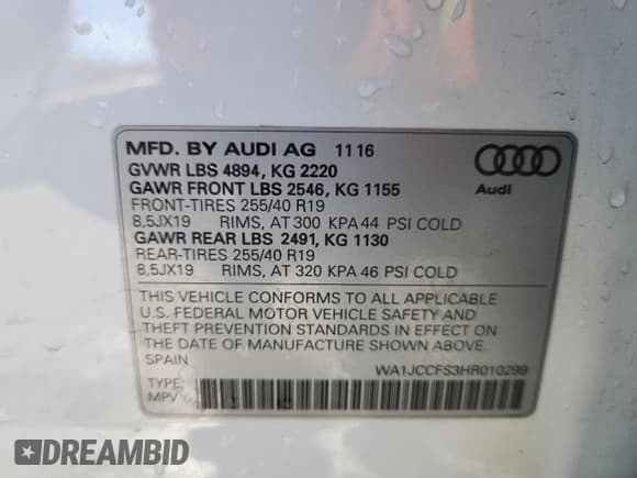 ✅ 2017 Audi Q3 Premium Plus • VIN: WA1JCCFS3HR010299 • Lot: 91350385. Wystawiony na Copart z przebiegiem 109 661 mil. Bezpłatny archiwum sprzedaży aukcyjnych z USA i szczegółowy raport historii pojazdu na DreamBid. Zdjęcie 14.