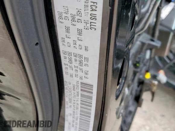 ✅ 2020 Dodge Durango R/T • VIN: 1C4SDHCT4LC186940 • Lot: 63089115. Listed on Copart with 213,351 mi. Free auction sales archive from the USA and detailed vehicle history report at DreamBid. Image 13.