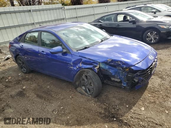 ✅ 2023 Hyundai Elantra SEL • VIN: KMHLM4AG2PU455127 • Lot: 87265445. Listed on Copart with 40,238 mi. Free auction sales archive from the USA and detailed vehicle history report at DreamBid. Image 4.