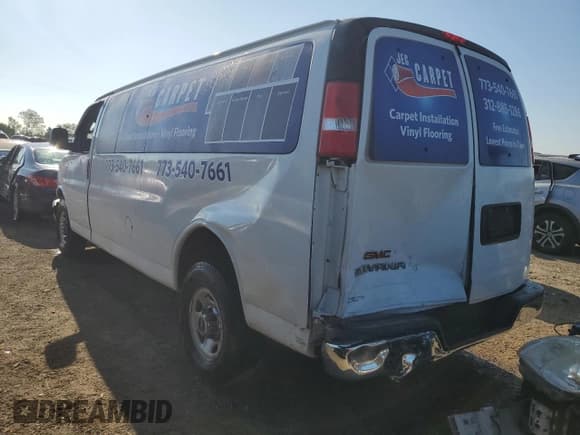 ✅ 2018 GMC Savana • VIN: 1GJZ7PFG7J1197205 • Лот: 70311434. Опубликован ранее на Copart с пробегом 140 629 миль. Бесплатный доступ к архиву аукционных продаж из США и подробный отчёт об истории автомобиля на DreamBid. Изображение 2.