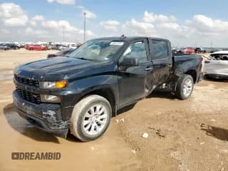 ✅ 2020 Chevrolet Silverado 1500 Custom • VIN: 1GCPWBEF8LZ177143 • Lot: 59822845. Listed on Copart with 57,665 mi. Free auction sales archive from the USA and detailed vehicle history report at DreamBid. Image 1.