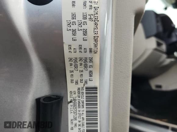 ✅ 2007 Jeep Commander Overland • VIN: 1J8HG68257C671205 • Лот: 82602575. Опубликован ранее на Copart с пробегом 159 536 миль. Бесплатный доступ к архиву аукционных продаж из США и подробный отчёт об истории автомобиля на DreamBid. Изображение 13.