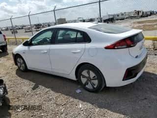 2017 Hyundai Ioniq Blue with VIN KMHC65LC3HU047196, listed as a Copart auction lot 60471863 with 104,762 mi miles and . Bid and sale history available at DreamBid. Image 2.