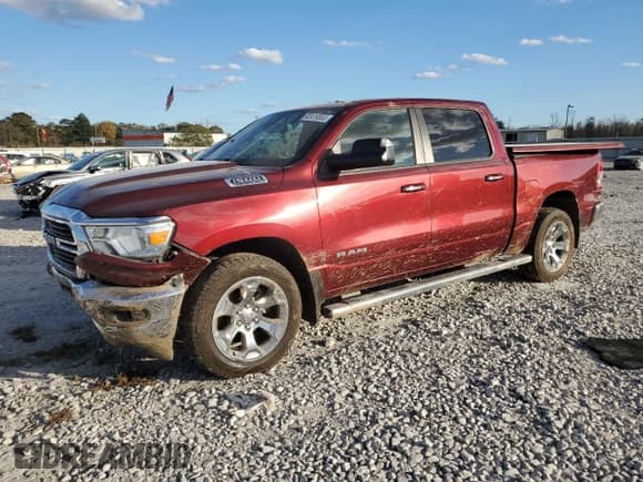 ✅ 2019 Ram 1500 Big Horn • VIN: 1C6SRFFT7KN650301 • Lot: 92419355. Listed on Copart with 42,186 mi. Free auction sales archive from the USA and detailed vehicle history report at DreamBid. Image 1.