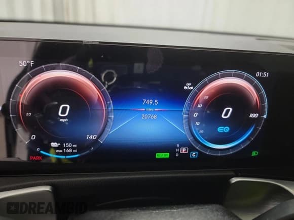 ✅ 2022 Mercedes-Benz EQB 300 • VIN: W1N9M0KB1NN007648 • Lot: 55398074. Listed on Copart with 20,768 mi. Free auction sales archive from the USA and detailed vehicle history report at DreamBid. Image 8.