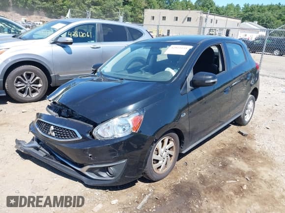 ✅ 2018 Mitsubishi Mirage SE • VIN: ML32A4HJ4JH003516 • Lot: 42811048. Listed on IAAI with 99,458 mi. Free auction sales archive from the USA and detailed vehicle history report at DreamBid. Image 2.