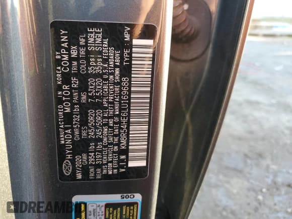 ✅ 2020 Hyundai Palisade Limited • VIN: KM8R54HE6LU169688 • Лот: 41498435. Опубликован ранее на Copart с пробегом 60 699 миль. Бесплатный доступ к архиву аукционных продаж из США и подробный отчёт об истории автомобиля на DreamBid. Изображение 14.