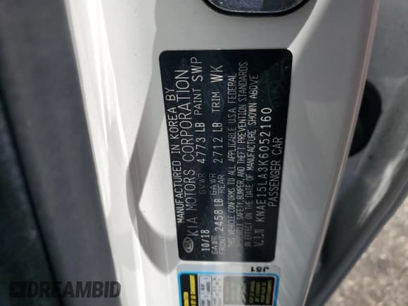 ✅ 2019 Kia Stinger • VIN: KNAE15LA3K6052160 • Lot: 66285435. Wystawiony na Copart z przebiegiem 76 865 mil. Bezpłatny archiwum sprzedaży aukcyjnych z USA i szczegółowy raport historii pojazdu na DreamBid. Zdjęcie 12.