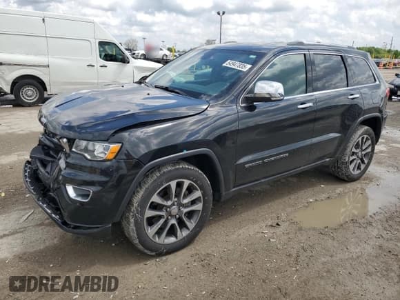 ✅ 2018 Jeep Grand Cherokee Limited • VIN: 1C4RJFBTXJC165584 • Lot: 54947835. Listed on Copart with 69,403 mi. Free auction sales archive from the USA and detailed vehicle history report at DreamBid. Image 1.